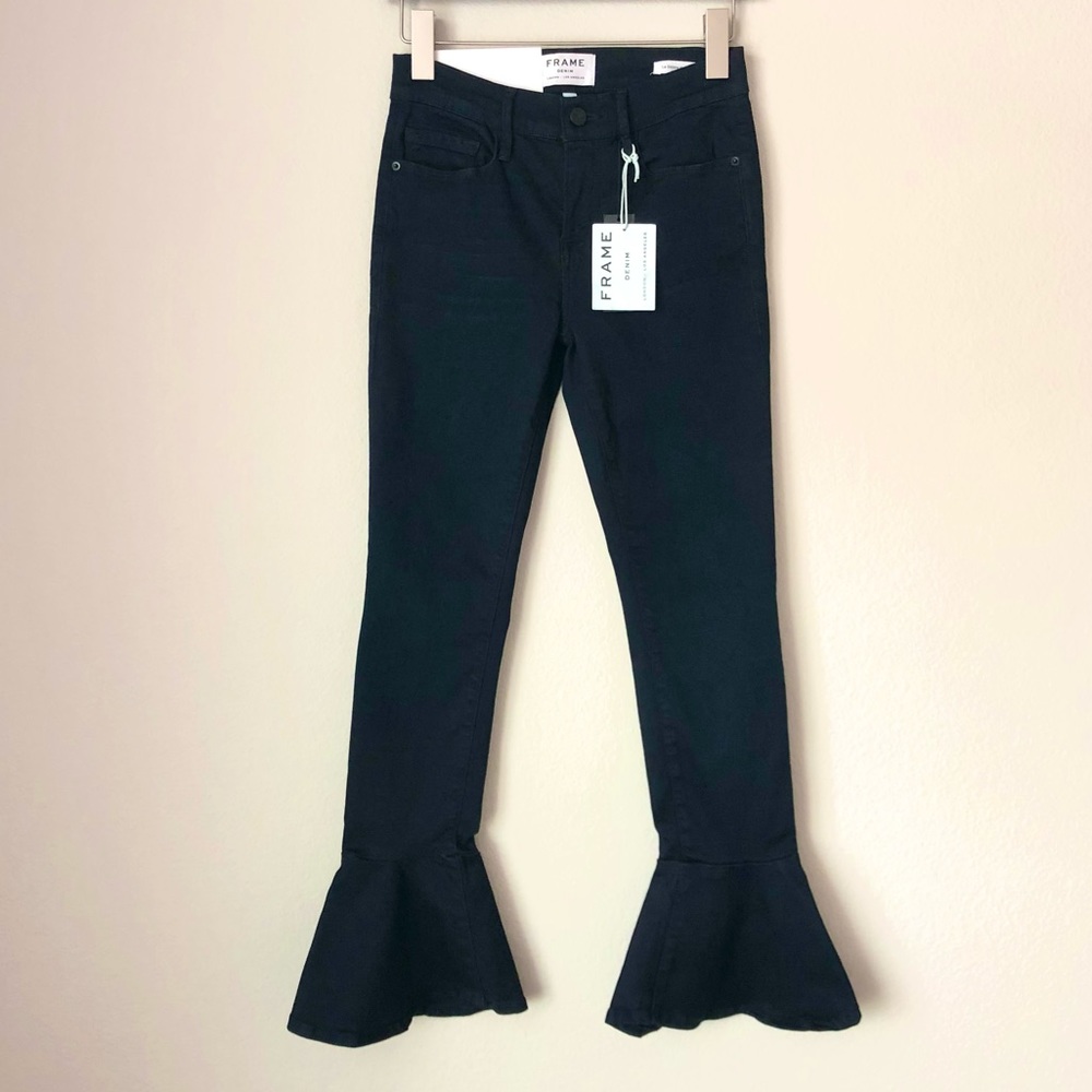 \Frame\• NWT Le Skinny de Jeanne Flounce Hem